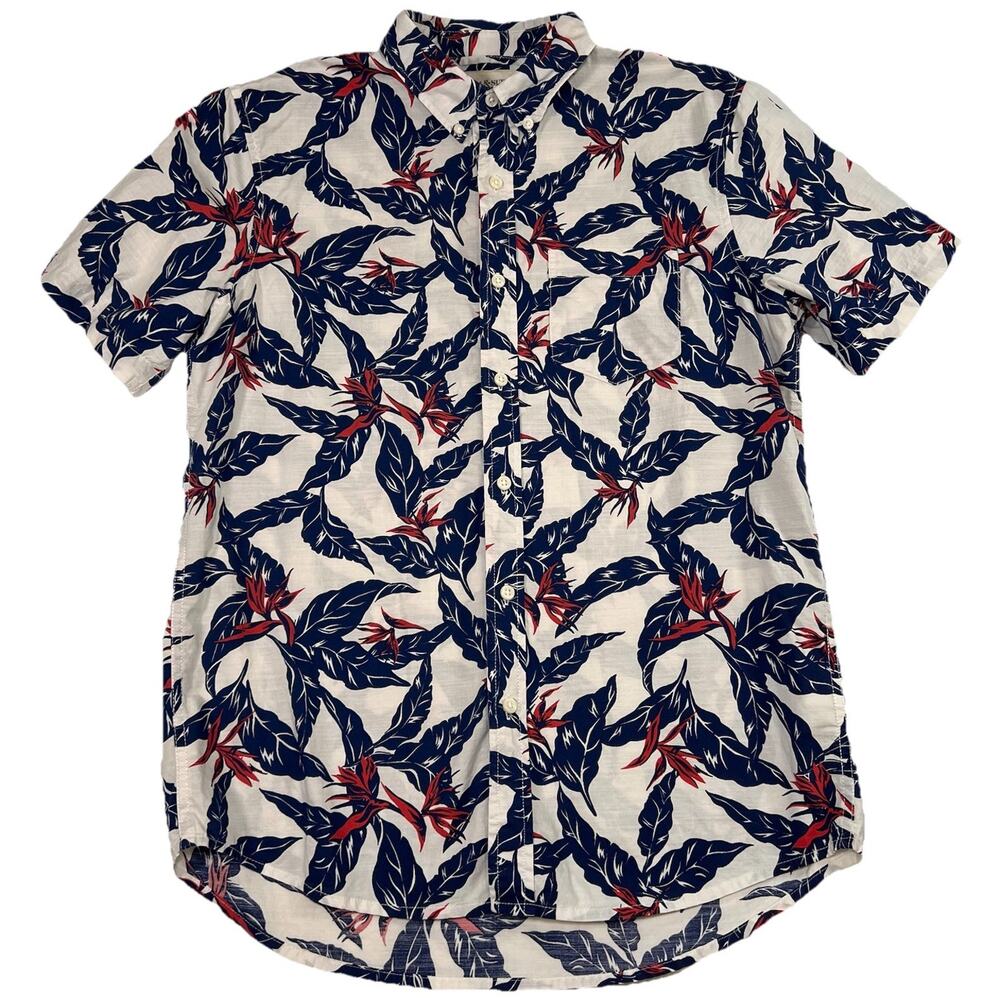 Denim & Supply Ralph Lauren Shirt Men Size M Hawaiian Floral Button Shirt Sleeve